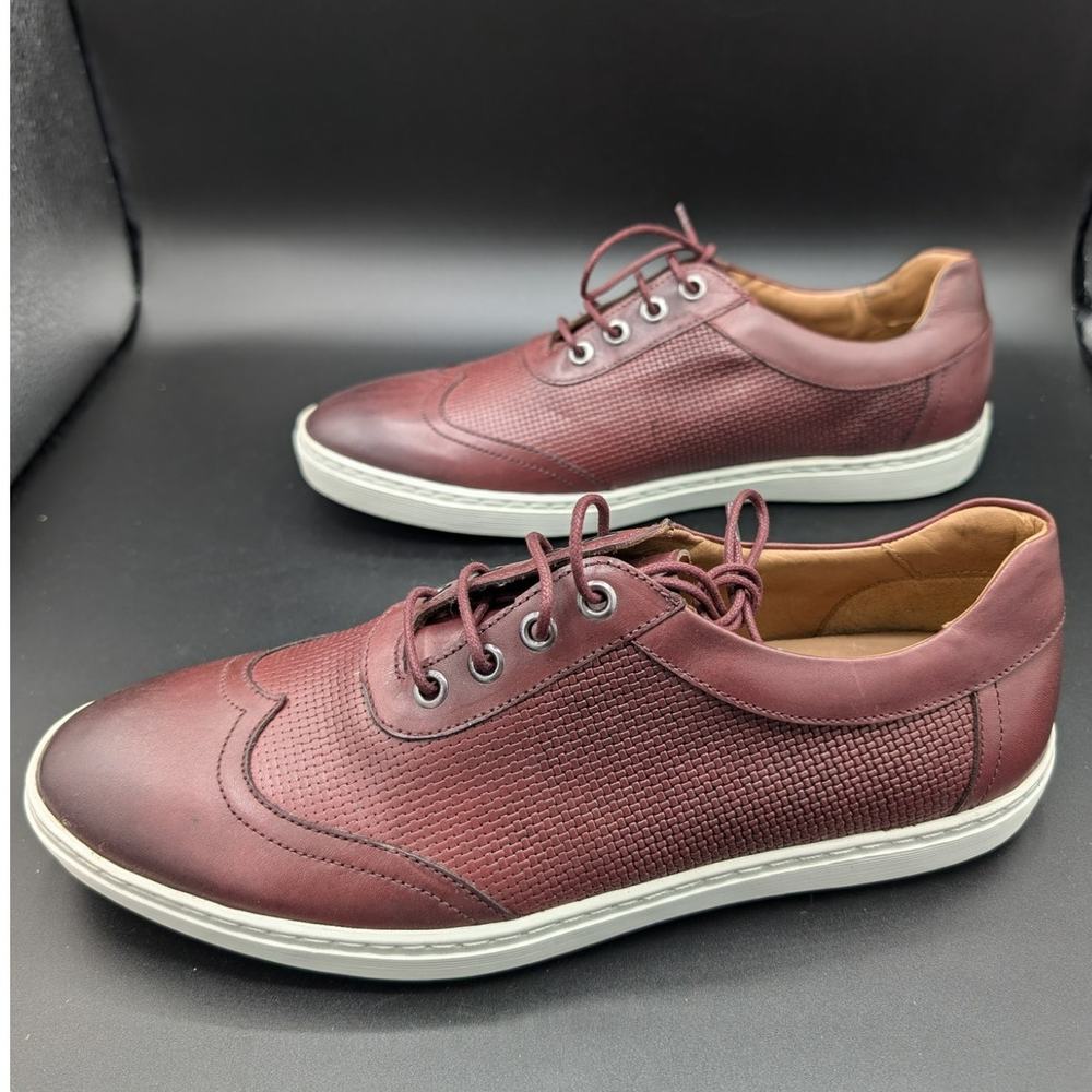 Driver Club USA Shoes Mens 9.5 Leather Brooklyn Mini Basket Wing tip sneaker